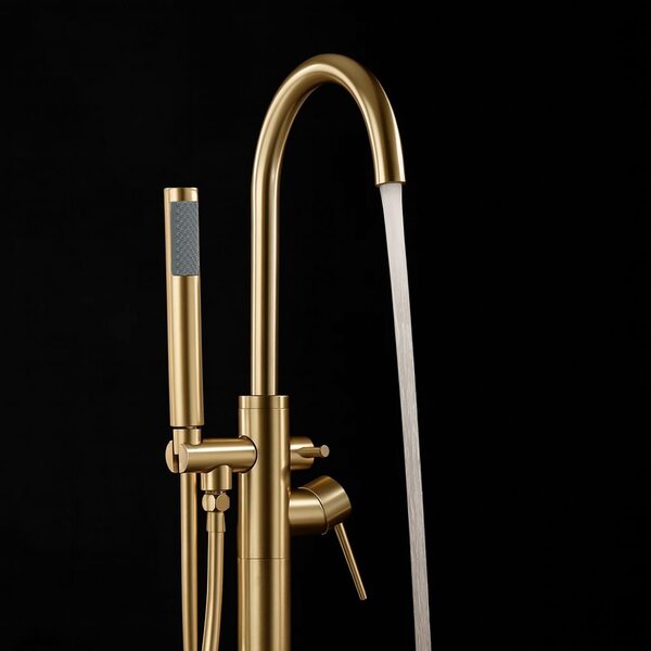 Voľne stojaca batéria Rea Lungo brush gold