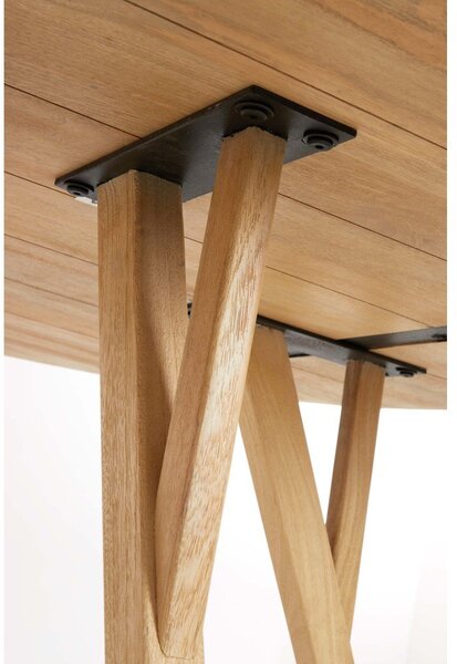 Okrúhly jedálenský stôl z mangového dreva ø 120 cm Quenza – Light & Living