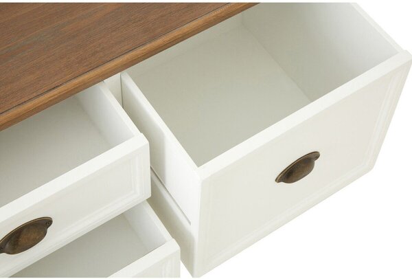 Biely konferenčný stolík v dekore jedľa 90x90 cm Hardwick – Premier Housewares