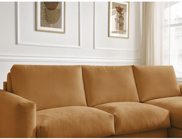 Rohová pohovka v horčicovej farbe Cocoone – Bobochic Paris