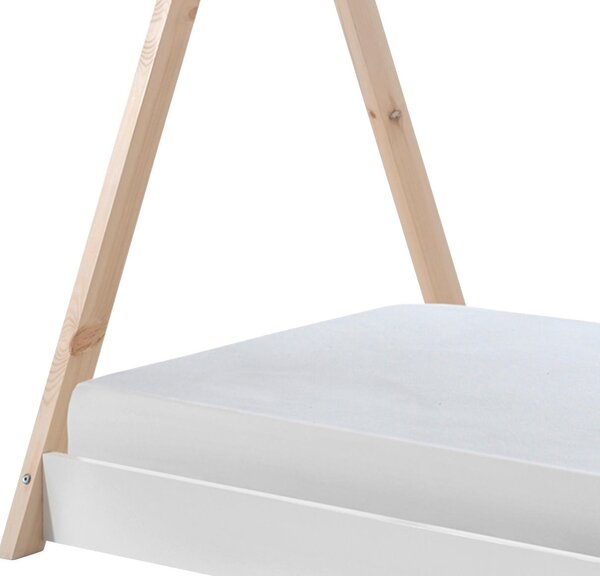 DOMČEKOVÁ POSTEĽ, 90/200 cm biela, farba borovice MID.YOU - Detské izby, Online Only