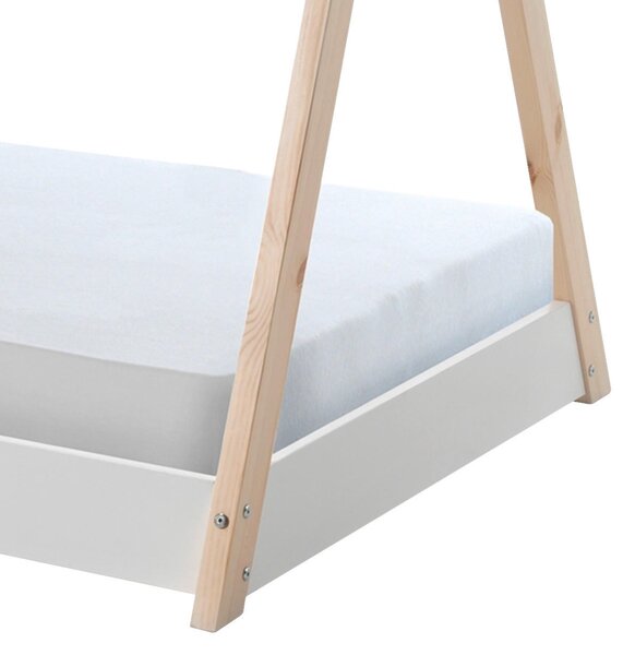 DOMČEKOVÁ POSTEĽ, 90/200 cm biela, farba borovice MID.YOU - Detské izby, Online Only