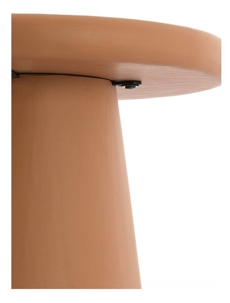Okrúhly konferenčný stolík v terakotovej farbe ø 60 cm Kulona – Light & Living