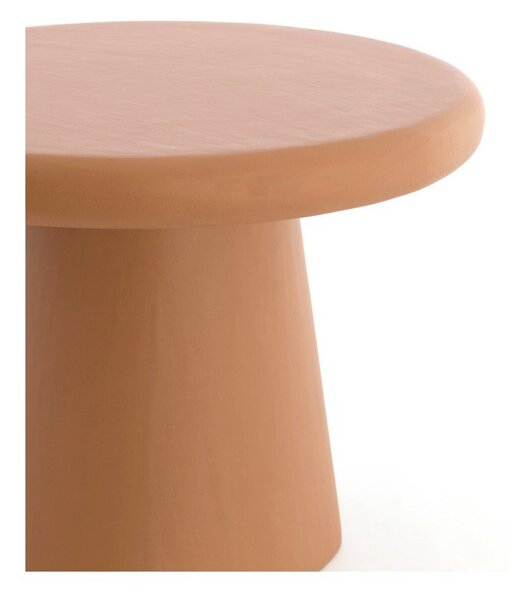 Okrúhly konferenčný stolík v terakotovej farbe ø 60 cm Kulona – Light & Living