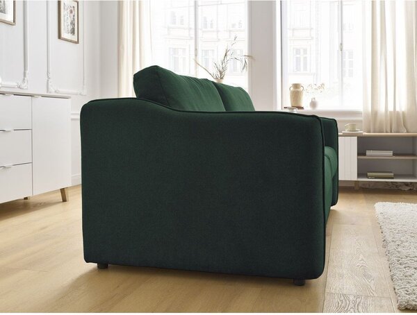 Zelená pohovka na každodenné spanie/rozkladacia 178 cm Lenny – Bobochic Paris