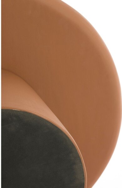 Okrúhly konferenčný stolík v terakotovej farbe ø 70 cm Kulona – Light & Living
