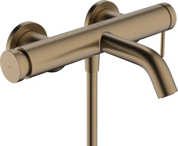 Hansgrohe Tecturis S - Páková vaňová batéria nástenná, kartáčovaný bronz 73422140