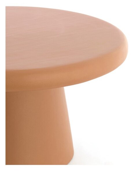 Okrúhly konferenčný stolík v terakotovej farbe ø 70 cm Kulona – Light & Living