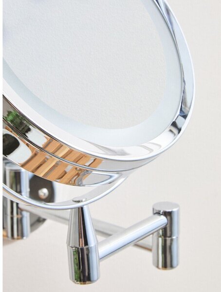 Kozmetické zrkadlo s osvetlením/zväčšovacie (zväčšenie 2x) 18x29 cm Cassini – Premier Housewares
