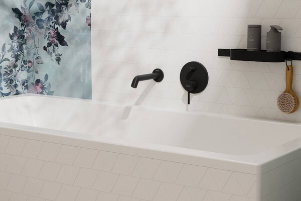 Hansgrohe Zesis S - Vaňová batéria pod omietku, čierna matná 74415670