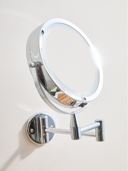 Kozmetické zrkadlo s osvetlením/zväčšovacie (zväčšenie 2x) 18x29 cm Cassini – Premier Housewares