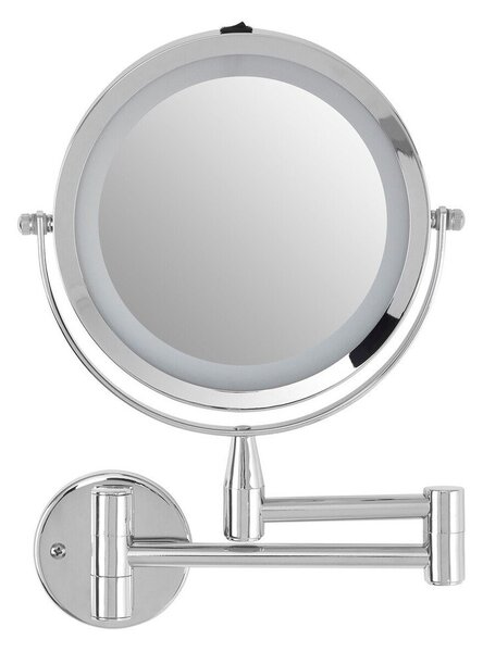Kozmetické zrkadlo s osvetlením/zväčšovacie (zväčšenie 2x) 18x29 cm Cassini – Premier Housewares