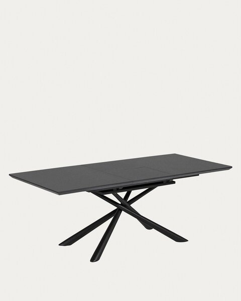 Rozkladací jedálenský stôl s prídavnou doskou s keramickou doskou 90x160 cm Theone – Kave Home