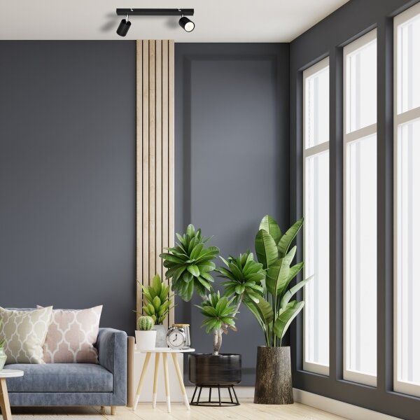 LED Bodové svietidlo TUNE 2xGU10/4,8W/230V čierna