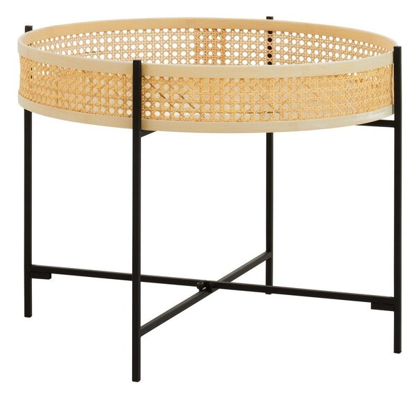 Ratanový okrúhly konferenčný stolík v prírodnej farbe ø 60 cm Depok – Premier Housewares