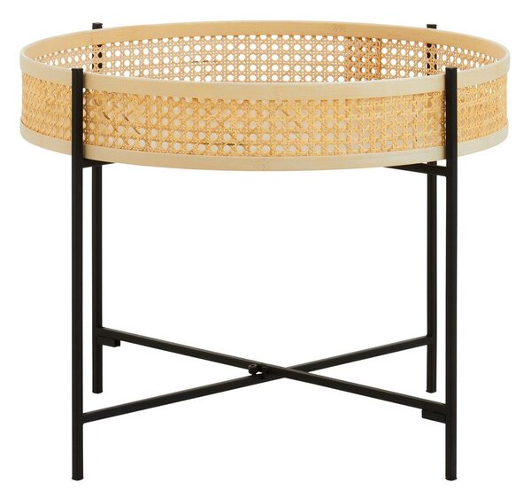 Ratanový okrúhly konferenčný stolík v prírodnej farbe ø 60 cm Depok – Premier Housewares