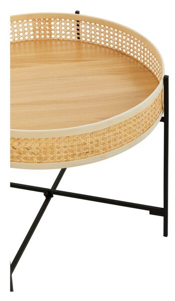 Ratanový okrúhly konferenčný stolík v prírodnej farbe ø 60 cm Depok – Premier Housewares
