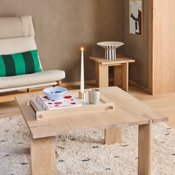 Konferenčný stolík z dubového dreva v prírodnej farbe 75x75 cm Oy – OYOY Living Design