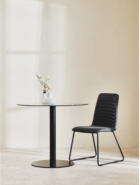 Okrúhly jedálenský stôl so sklenenou doskou ø 90 cm Metropolitan – Premier Housewares