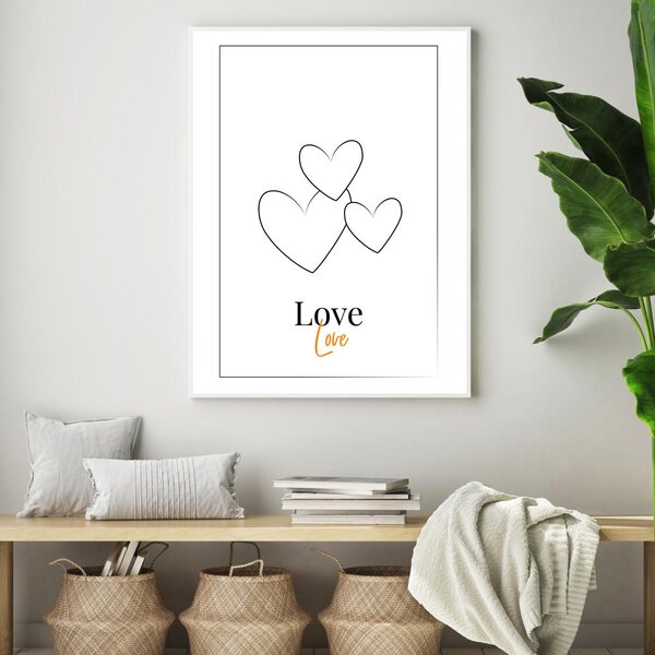 Plagát - Love (A4)