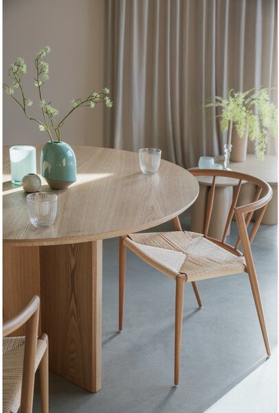 Okrúhly jedálenský stôl v dekore duba ø 120 cm Laurent – White Label