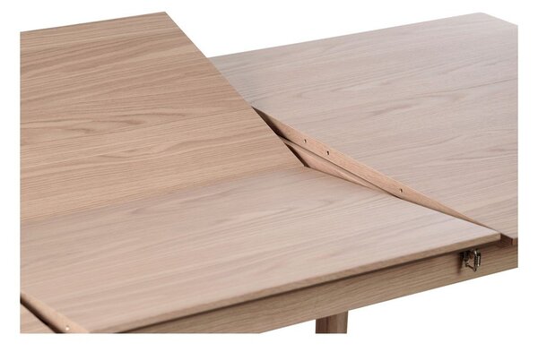 Rozkladací jedálenský stôl s prídavnou doskou v dekore duba 95x190 cm Bari – Unique Furniture