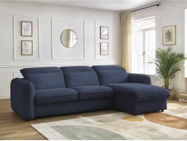 Tmavomodrá rohová pohovka Achille – Bobochic Paris