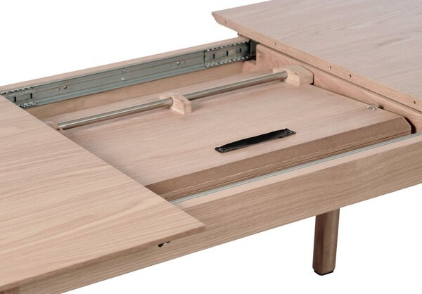 Rozkladací jedálenský stôl s prídavnou doskou v dekore duba 95x190 cm Bari – Unique Furniture