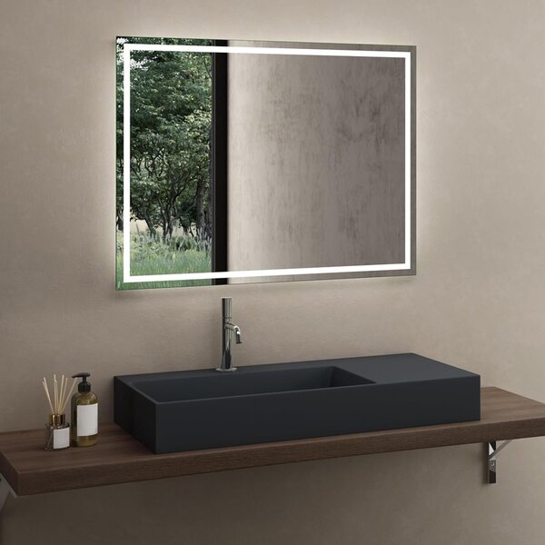 Rea Archi, umývadlo na dosku z konglomerátu 750x430x140 mm, ľavá verzia, šedá matná, REA-U4303