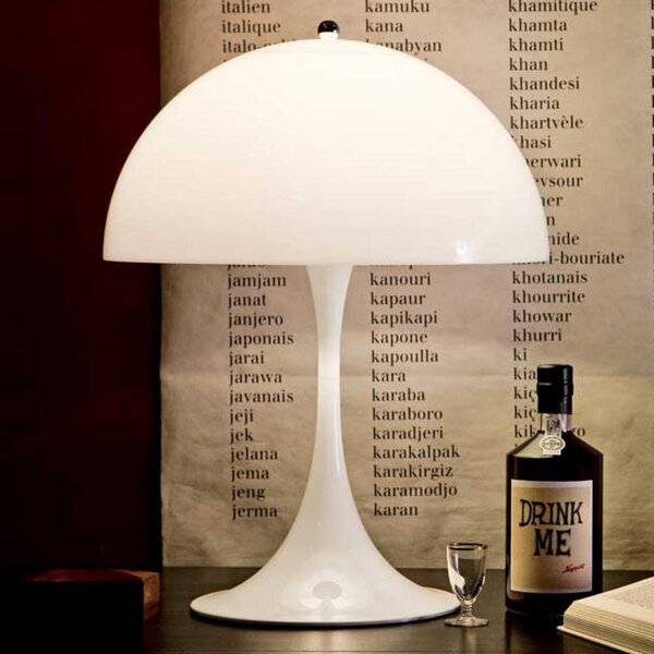 Stolové Lampa Louis Poulsen, Panthella, Biela, Obývacia izba, Plast, Dizajnový