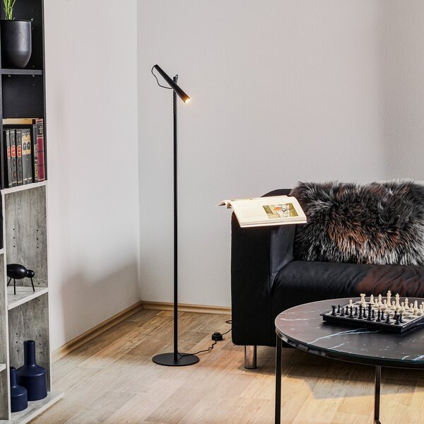 Stojacie Lampa Foscarini, Magneto, Čierna, Obývacia izba, Kov, Dizajnový