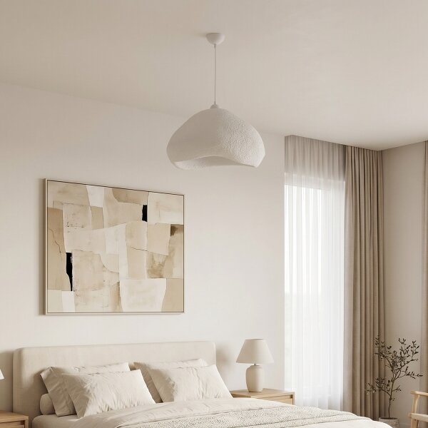 Brilagi - Závesné svietidlo na lanku WABI SABI 1xE27/40W/230V priemer 50 cm biela