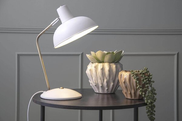 MUZZA STOLNÁ LAMPA HOOD BIELA