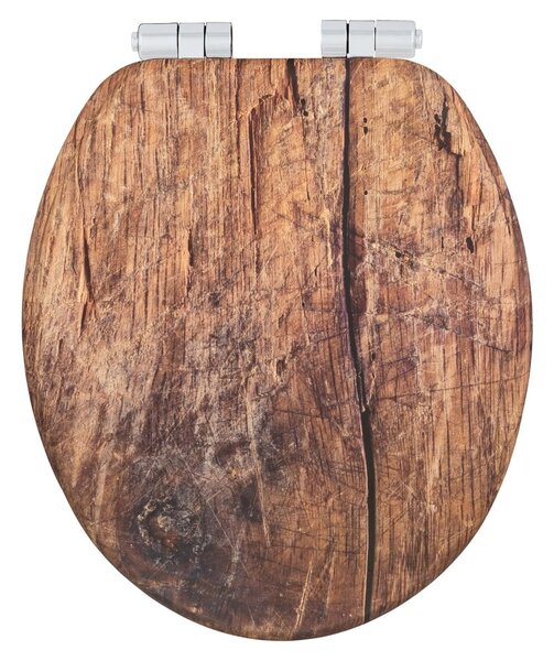 Záchodová doska s automatickým zatváraním 37 x 43 cm Rustic – Wenko