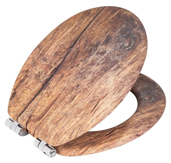 Záchodová doska s automatickým zatváraním 37 x 43 cm Rustic – Wenko