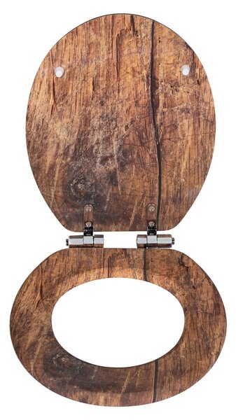Záchodová doska s automatickým zatváraním 37 x 43 cm Rustic – Wenko