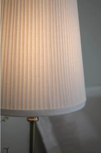 Markslöjd 108969 - Stolná lampa NOBLE 1xE14/40W/230V 56 cm biela/mosadz