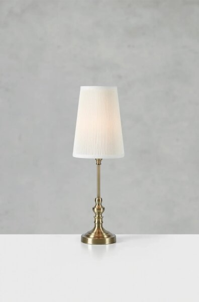 Markslöjd 108969 - Stolná lampa NOBLE 1xE14/40W/230V 56 cm biela/mosadz