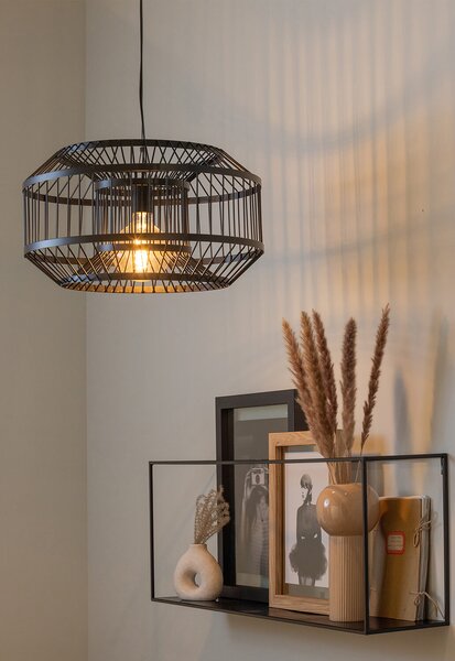 MUZZA Stropná lampa alise ø 50 cm čierna