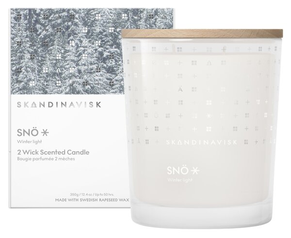 Vonná sviečka v skle SNÖ (sneh) 350 g