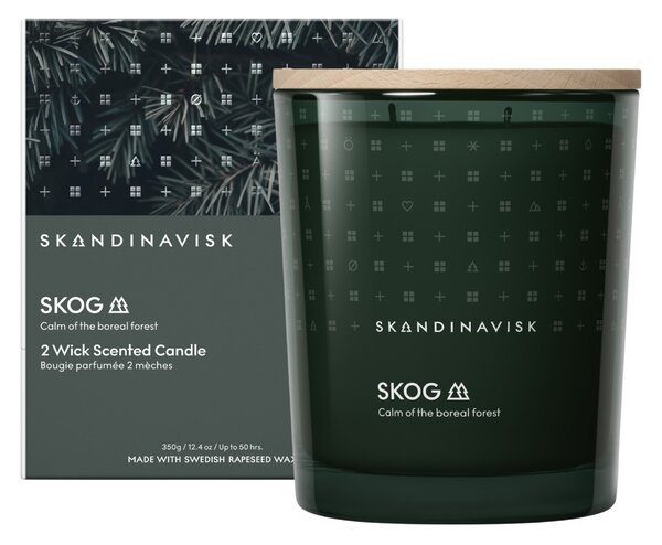 Vonná sviečka v skle SKOG (les) 350 g