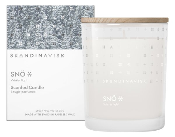 Vonná sviečka v skle SNÖ (sneh) 200 g