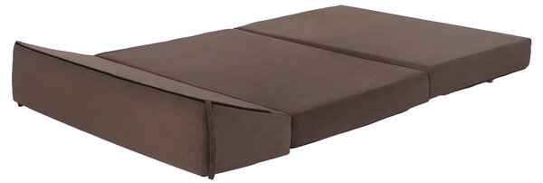 KONDELA Skladací matrac/kreslo, 2v1, hnedá Taupe, VEDIS