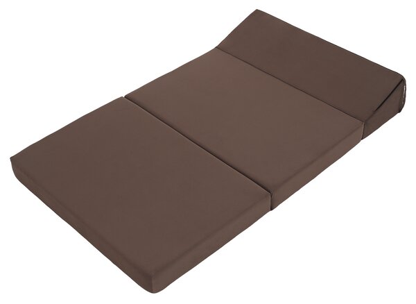 KONDELA Skladací matrac/kreslo, 2v1, hnedá Taupe, VEDIS