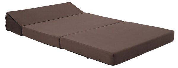 KONDELA Skladací matrac/kreslo, 2v1, hnedá Taupe, VEDIS