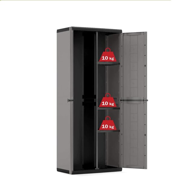 KIS Skriňa JOLLY vysoká delená 68 cm, šedá