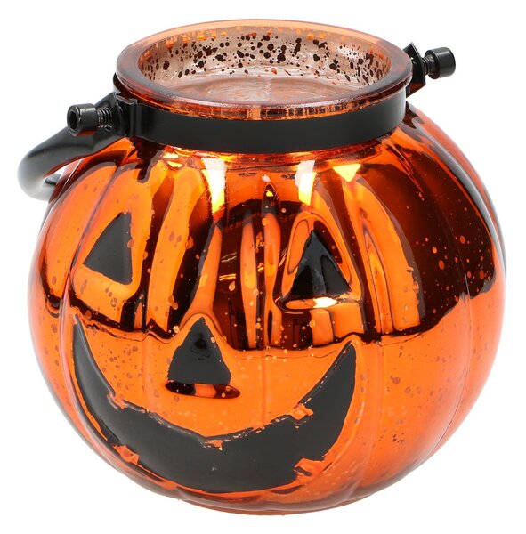 No brand Dekorácia sklo s 10LED Halloween 15,5 * 13cm na 2 * AA batérie