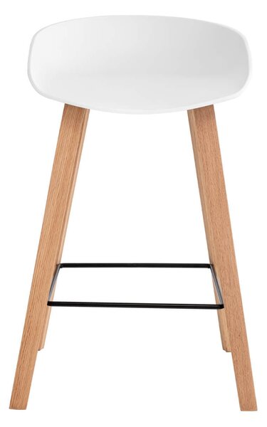 MUZZA Barová stolička rieno 68 cm biela
