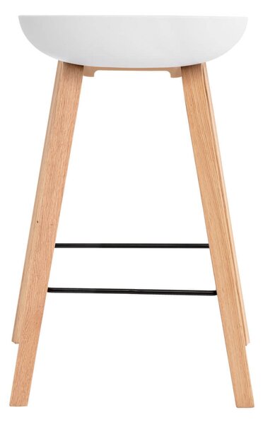 MUZZA Barová stolička rieno 68 cm biela