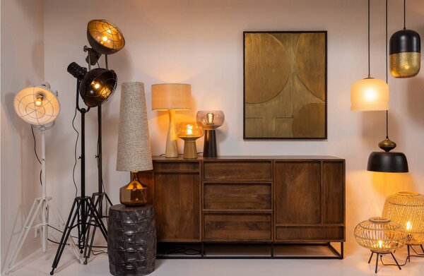 MUZZA Stropná lampa haci ø 27 cm biela